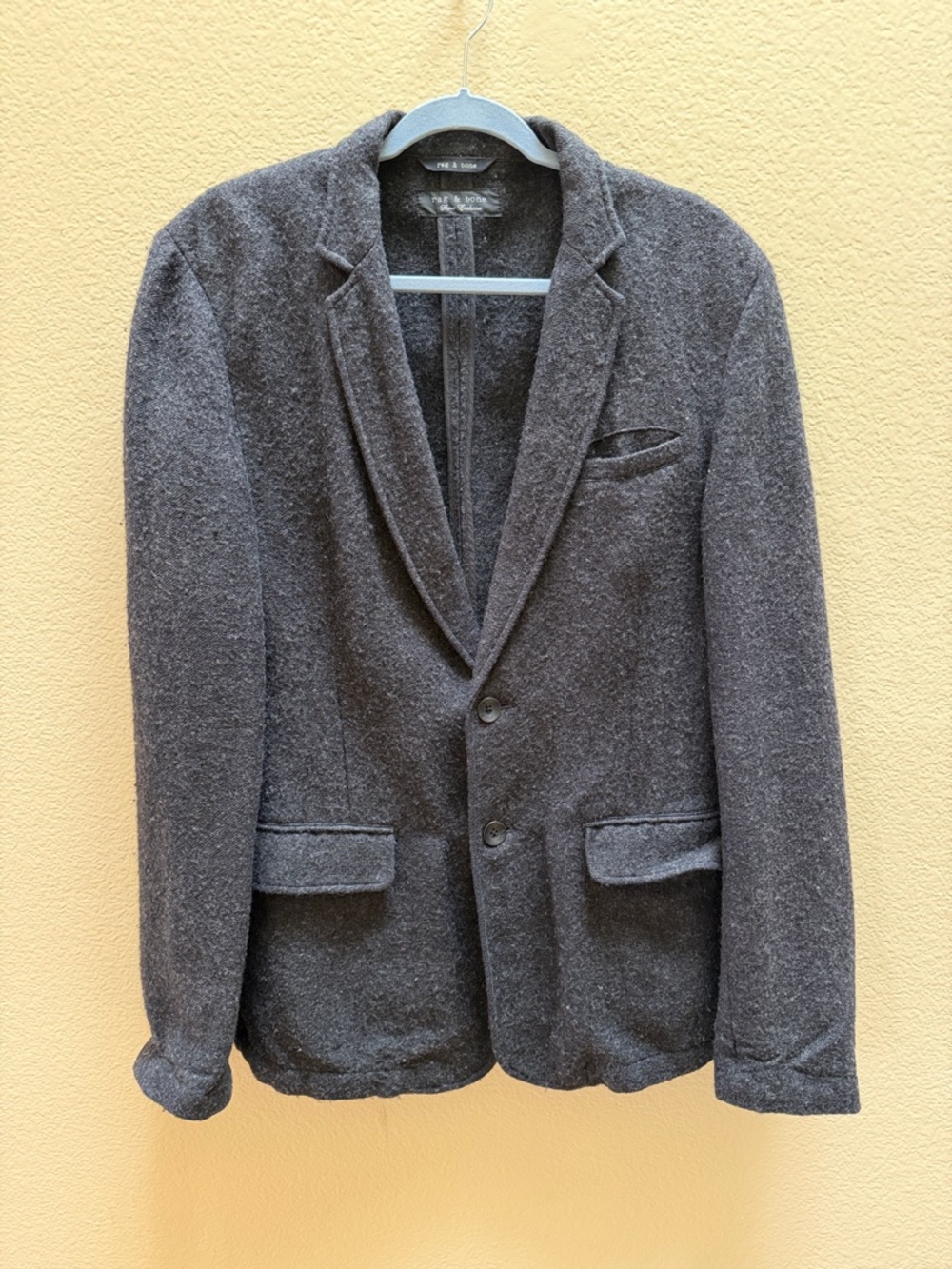 rag & bone Charcoal Gray Wool Sport Coat